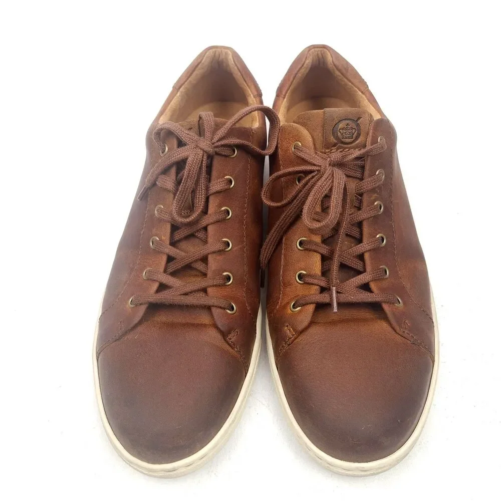 Born Allegheny II Shoes Mens 13 M Brown Leather Lace Up Comfort Casual Sneakers